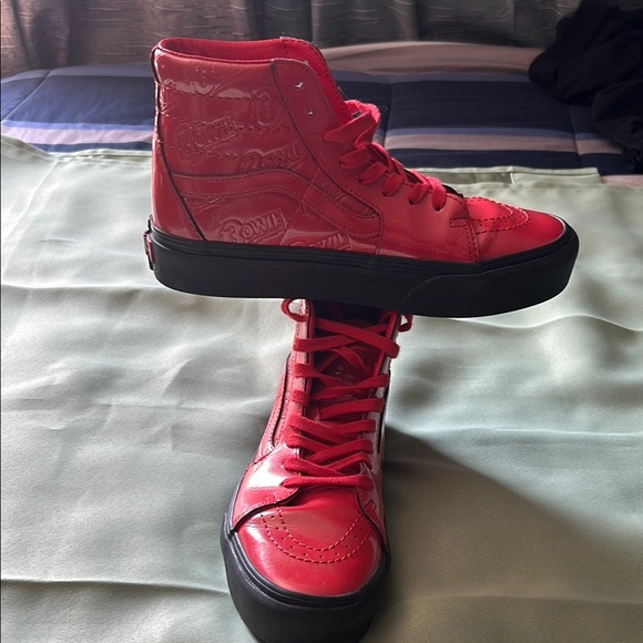 Red High-Top Sneakers - Picture 11 of 11